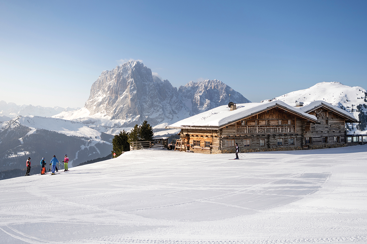 Skiers at Cortina d’Ampezzo 